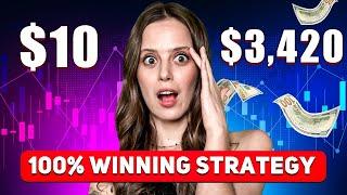 TRADING LEGEND | I TURN $10 INTO $3,420 IN 9 MINUTES |100% INSIDER TRADING STRATEGY