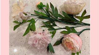 Coffee Filter Peonies Part 3 (The leaves)