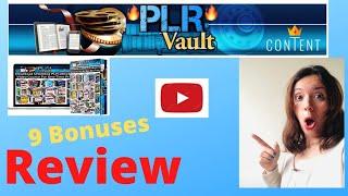 PLR Vault REVIEW+  9 BONUSES 