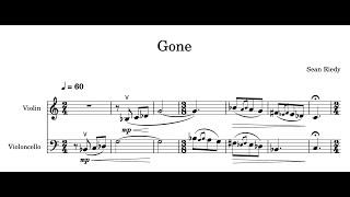 Sean Riedy - Gone (Sheet Music + Audio)