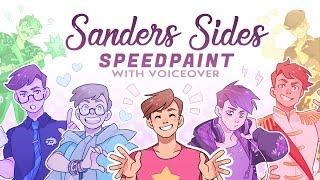 The Gang's All Here! | Sanders Sides SPEEDPAINT