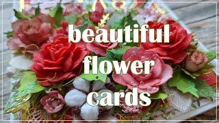 Beautiful Flower Cards / Greetings Cards / Unique cards / Handzy Craft