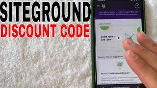   Siteground Discount Code 