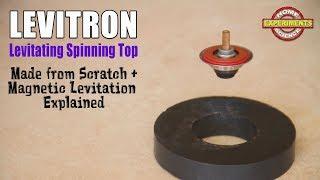 LEVITRON Levitating Spinning Top | How to make a Levitron from scratch | Magnetic levitation