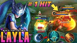 WTF DAMAGE!! LAYLA NEW BEST BUILD 1 HIT 2024! Build Top Global Layla 2024!!! - Mlbb