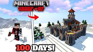 I Survived 100 days on SNOW MOUNTAIN in  Minecraft Hardcore