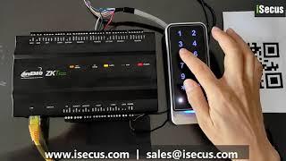 How does ZKTeco QR600 reader work with Inbio Controller in ZKAcess3.5 Software
