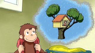 Curious George - 木の上/好奇心旺盛なジョージとゴミ箱|子供のための漫画