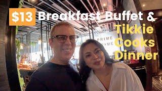 Tikkie Cooks Dinner, but first a $13 Buffet Breakfast & busy day in Awesome Bangkok on Tik's day off