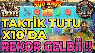 SLOT OYUNLARI  BİG BASS SPLASH | X10'DAN REKOOR !! big bass bonanza sweet bonanza 1000 max win yeni