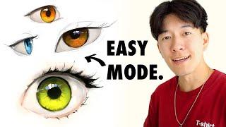 HOW TO COLOUR EYES. EASY MODE. (beginner friendly)