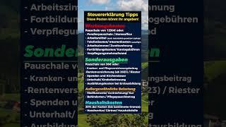 Steuererklärung Tipps für 2024!