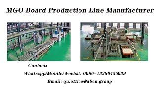 chloride free magnesium oxide fireproof board production machine，mgo board production line