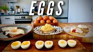 4 WAYS TO COOK EGGS (Egg Basics)