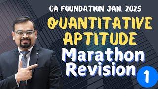 CA Foundation Maths  | Marathon Revision Part 1  | Jan.25 | PROF. MAYANK MAHESHWARI