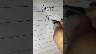 Sadia name logo/ #shorts #ytshorts #nameart #namedesign #sadianamelogo