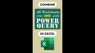 Excel Pro Trick: Combine ALL Worksheets into ONE with #Excel Power Query - How To