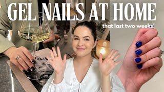 HOW TO DO GEL NAILS AT HOME THAT LAST TWO WEEKS!!