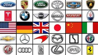 120 BEST CAR BRANDS (USA  Germany  UK  Japan  china  Italy)