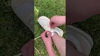 Quick shoelace hack to stop slipping heels!