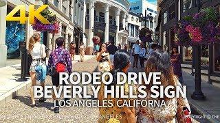 LOS ANGELES - Rodeo Drive, Beverly Hills Sign, Los Angeles, California, USA, Travel, 4K UHD