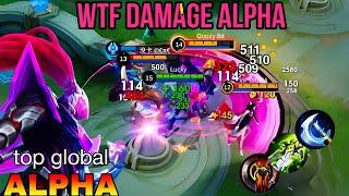 ALPHA INSANE ONE HIT DAMAGE BUILD!! ALPHA BEST BUILD 2024!! MLBB