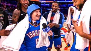 Nick Gallo’s LEGENDARY Postgame Interview with the OKC Squad 