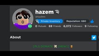 POV your are trying to join owner (HAZ3MN) of Pls Donate (ROBLOX)