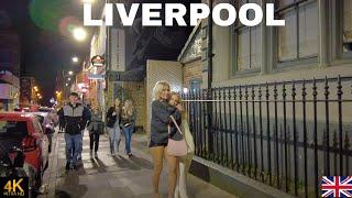 LIVERPOOL CITY ENGLAND NIGHTLIFE WALK TOUR