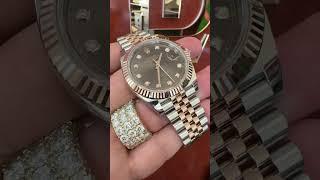 Datejust 41 Chocolate Diamond Dial