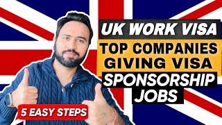 Apply For UK Skilled Worker Visa In 5 Easy Steps | Full List Of UK Licensed Sponsor | UK Work Visa