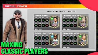 DLS 25 • Maxing Out all the CLASSIC PLAYERS with COACHEs & DIAMONDs in DLS 25!