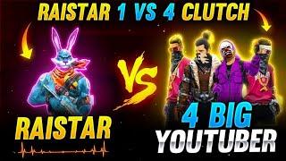 Credit- NYT VILEN Free fire gameplay against 4 big youtuber. please like.@RaiStar  @GyanGaming 