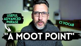 A MOOT POINT - meanings and uses explained with examples. Advanced English vocabulary - C1