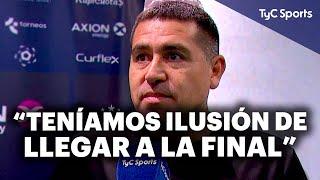 RIQUELME en EXCLUSIVA con TyC SPORTS tras la ELIMINACIÓN de BOCA ante VÉLEZ por COPA ARGENTINA 