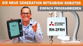 Mitsubishi Roboter programmieren – Der Einstieg | RH-2FRH SCARA Roboter & R86TB Programmiergerät