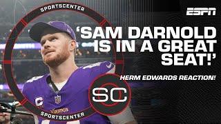 'Sam Darnold's in a GREAT SEAT' ️ Herm Edwards REACTS to Vikings' 9-WIN STREAK ‼️ | SportsCenter