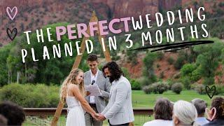 how I planned my perfect wedding in 3 MONTHS with very little stress | minimalist mindset