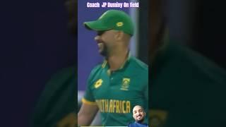 JP Duminy Coach South Africa on the field against Ireland #cricket #cricketsouthafrica