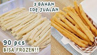 HANYA 3 BAHAN!! Singkong dibikin IDE JUALAN KEKINIAN – Dapat 90 pcs RENYAH GURIH Bisa Frozen!!