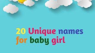 20 Unique names for baby girl! Baby girls names ideas#marathi #marathigirl#hindugirlnames #hindu