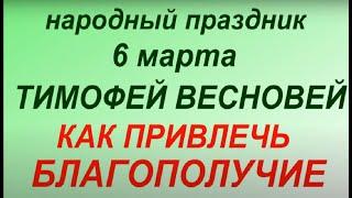 6 марта народный праздник Тимофей Весновей. Народные приметы и традиции. Что делать нельзя..