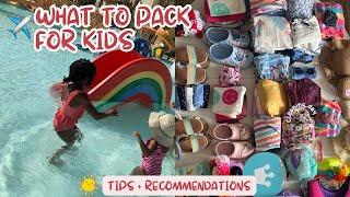 PACKING FOR KIDS | 2024 | WHAT TO PACK | TIPS + IDEAS | BEACH HOLIDAY ️