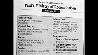 Paul’s Ministry of Reconciliation