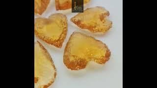 Citrine Heart Shape Cabochon Gemstone, Loose Gemstone lot