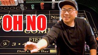 HE IS BETTING BIG 30 Roll Craps Challenge - WIN BIG or BUST #448