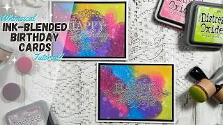 Step-by-Step Guide to Creating a Vibrant Ink-Blended A2 Birthday Card