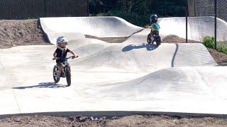 Stacyc 12” and 16” riding skatepark pump track