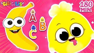 Learn Fruits With Songs For Children: Yummy Fruits  Learn The Alphabet With Giligilis | Kids Son