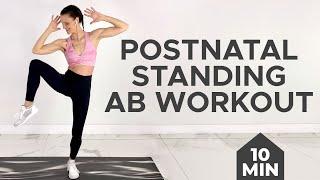 Postpartum Ab Workout | Abs After Pregnancy | 10-Min Standing Ab Workout